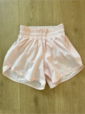 lululemon athletica Pale Pink Women's Athletic Shorts High Waist